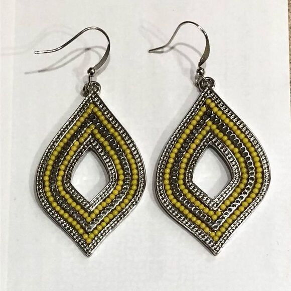 Bohemian Boho Beaded Hoop Dangle Earrings (a)86 - Picture 5 of 8